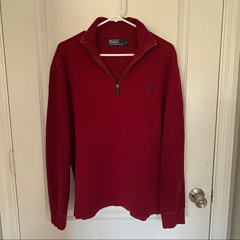 Polo by Ralph Lauren size L quarter zip sweater